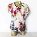 Mooi Karen Millen Shirt 1 100% Viscose -97 (Size14/L) € 30,-, Maat 42/44 (L), Ophalen of Verzenden, Zo goed als nieuw, Korte mouw