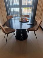 Eettafel zwart rond 120 cm Kave Home, Huis en Inrichting, Tafels | Eettafels, Gebruikt, 50 tot 100 cm, 100 tot 150 cm, Kave Home