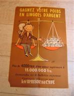 Oude reclame poster Win je gewicht in zilver baren 1955, Ophalen of Verzenden, Zo goed als nieuw