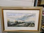 aquarel erwin hogeboom landschap, Huis en Inrichting, Woonaccessoires | Schilderijen, Tekeningen en Foto's, Ophalen of Verzenden