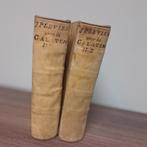 1738 Antiek Plevier over Galaten, 2 delen perkament gebonden, Antiek en Kunst, Ophalen of Verzenden, Johannes Plevier