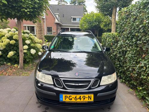 Saab 9-3 2.0 T Sport Estate 2006 Zwart, Auto's, Saab, Particulier, Saab 9-3, Airbags, Airconditioning, Alarm, Centrale vergrendeling