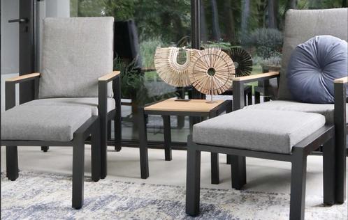 Verstelbare Lounge stoel duoset Coda , rug , Dikke kussens, Tuin en Terras, Tuinsets en Loungesets, Nieuw, Loungeset, Aluminium