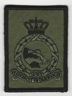 Embleem Squadron 930 Luchtmacht KLu - Veerkracht en Daadkrac, Ophalen of Verzenden, Luchtmacht, Nederland, Embleem of Badge