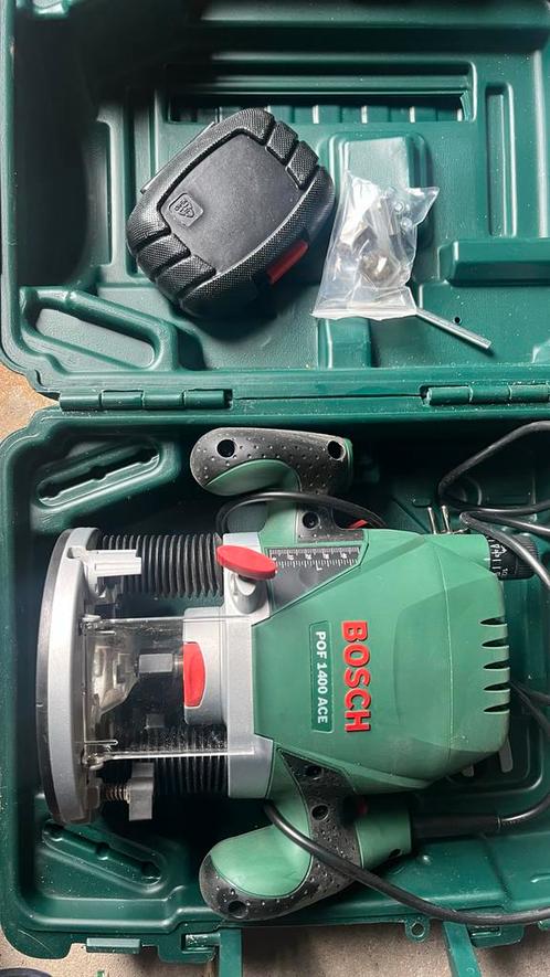 Bosch POF 1400 ACE Bovenfrees - Zo goed als nieuw, Doe-het-zelf en Verbouw, Gereedschap | Freesmachines, Zo goed als nieuw, Elektrisch