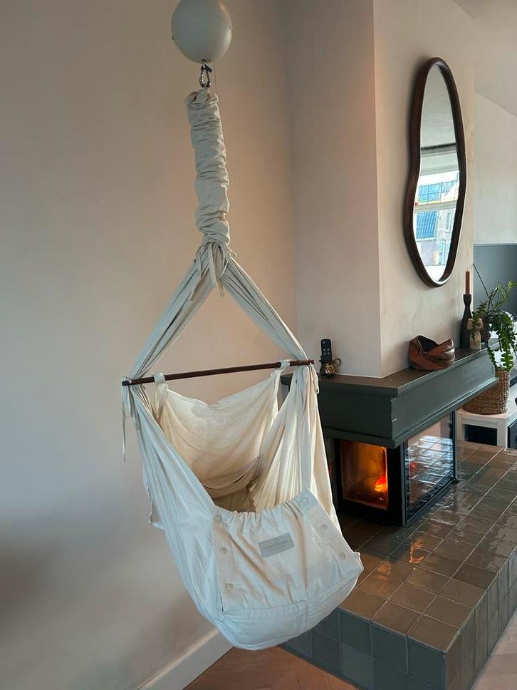 Moonboon Baby Hangmat Nature + Motor (Zo Goed Als Nieuw), Kinderen en Baby's, Babywiegjes en Ledikanten, Zo goed als nieuw, Wieg