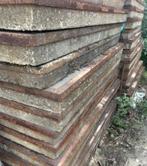 betonplaten gebruikt 200x200x14 met hoekrand ongeveer 50 st, Verzenden, Gebruikt, Beton, Overige typen