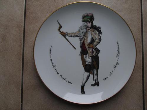 Mijnbouw, mijnen: wandbord porselein, Ober Berg-Hauptmann, Antiek en Kunst, Antiek | Wandborden en Tegels, Ophalen of Verzenden