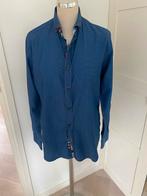 A FISH Named Fred Blauw Overhemd maat L, Kleding | Heren, Blauw, Ophalen of Verzenden, Zo goed als nieuw, Halswijdte 41/42 (L)