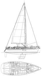 Grootzeil (dacron cross cut) Bavaria 37 cruiser 2007, Watersport en Boten, Zeilen en Zeiltoebehoren, 30 tot 60 m², 6 meter of meer