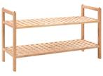 Nieuw walnoten schoenenrek. Echt hout Stapelbaar 69x26x40 cm, Ophalen of Verzenden, Nieuw