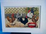 Litho Nuyens Bungartz Lubbert Pluimvee Vogels Kip Haan 1883, Ophalen of Verzenden