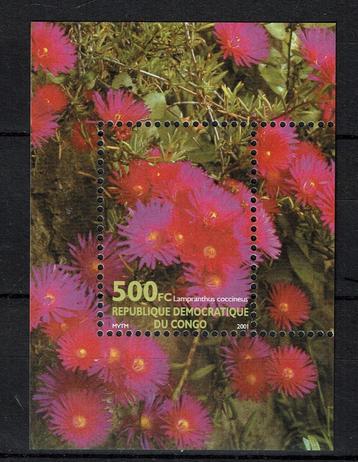 congo 2002 pf blok bloemen flowers flora beschikbaar voor biedingen