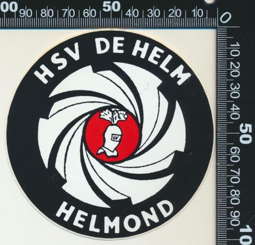 Sticker: HSV De Helm - Helmond (2), Verzamelen, Stickers, Zo goed als nieuw, Bedrijf of Vereniging, Verzenden