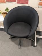 2 zwarte fauteuils, Ophalen, Gebruikt, Minder dan 75 cm, Metaal