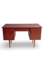Vintage houten bureau jaren 60, Ophalen, Gebruikt, ., .