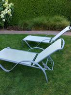 ligbedden voor in de tuin, Tuin en Terras, Ligbedden, Ophalen, Gebruikt, Aluminium, Verstelbaar