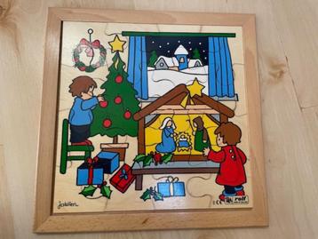 Houten Kerst Puzzel (Rolf) beschikbaar voor biedingen