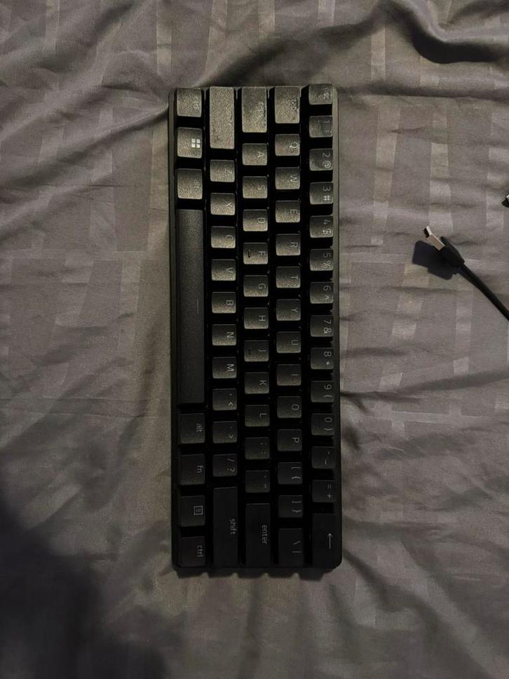 Razer Huntsman Mini - Red Switches - 60% Keyboard, Computers en Software, Toetsenborden, Zo goed als nieuw, Qwerty, Bedraad, Gaming toetsenbord