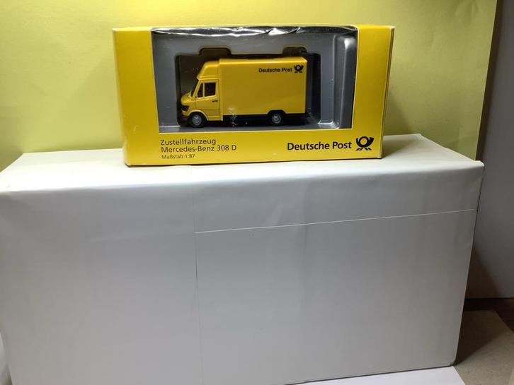 Vintage Mercedes-Benz 207 D Post Modelauto, Hobby en Vrije tijd, Modelauto's | 1:87, Nieuw, Auto, Herpa, Ophalen of Verzenden