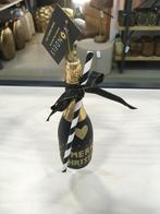Vondels kerstornament champagne fles zwart met goud Nieuw!, Ophalen of Verzenden, Nieuw