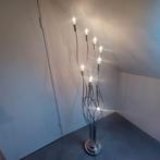 Stijlvolle staande RVS lamp, Huis en Inrichting, Ophalen, Gebruikt, Metaal, Modern