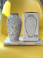Vintage IKEA vaas + doos Scandinavisch design jaren 80 / 90, Wit, Ophalen of Verzenden, Minder dan 50 cm, Glas