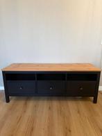 Ikea Hemnes TV Meubel - Zwartbruin/Lichtbruin, Huis en Inrichting, Kasten | Televisiemeubels, Ophalen, 100 tot 150 cm, Zo goed als nieuw