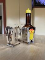 set van 2 Maggi fleshouder verzilverd, Antiek en Kunst, Ophalen of Verzenden, Zilver