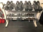 Dumbbell Set met Rek (5-10kg), Sport en Fitness, Fitnessmaterialen, Ophalen, Gebruikt, Armen, Dumbbell