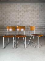 5X Ahrend De Cirkel Buisframe Stoel, Huis en Inrichting, Ophalen, Gebruikt, Bruin, Vijf, Zes of meer stoelen