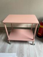 Prachtige roze trolley, Huis en Inrichting, Tafels | Sidetables, Ophalen, Gebruikt, 50 tot 100 cm, 25 tot 50 cm
