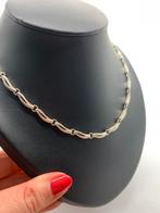 T514 Prachtige zilveren ketting Fossil, Sieraden, Tassen en Uiterlijk, Kettingen, Ophalen of Verzenden, X, Zilver, Zilver