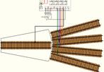 Segment draaschijf mogelijk voor 4 sporen N spoor bouwpakket, Hobby en Vrije tijd, Overige merken, Gelijkstroom of Wisselstroom