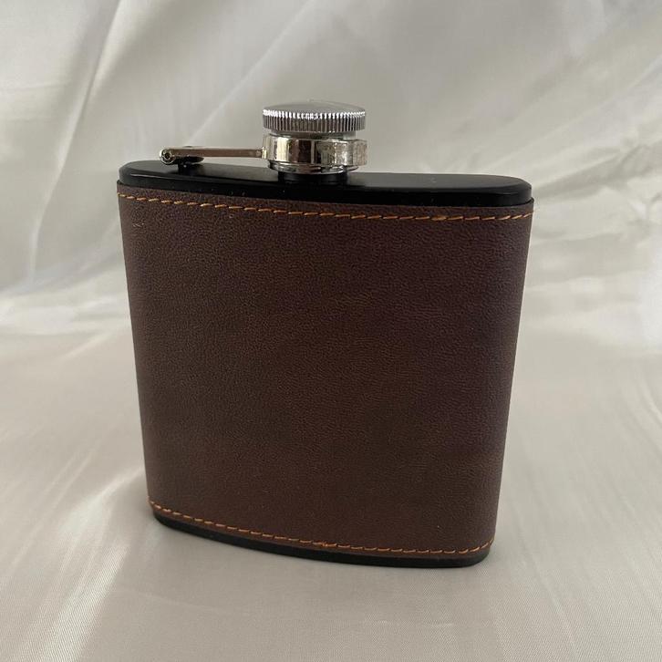 Zakfles stainless steel met captive schroefdop, Huis en Inrichting, Keuken | Keukenbenodigdheden, Zo goed als nieuw, Ophalen of Verzenden