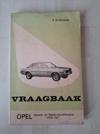 Opel Ascona & Manta Vraagbaak 1975-1978, Ophalen of Verzenden