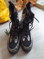 Dames half hoge schoenen mt 40, Ophalen, Zo goed als nieuw, Zwart, Sneakers of Gympen