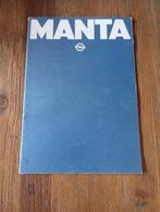 Opel Manta en Manta CC  9 / 1979  20 pag., Verzenden, Zo goed als nieuw, Opel
