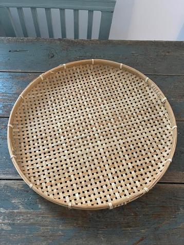 RIETEN TRAY ONDERZETTER MAND SCHAAL beschikbaar voor biedingen