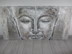 Tweeluik schilderij buddha, Ophalen, Zo goed als nieuw, Schilderij, 75 tot 100 cm