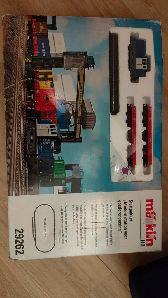 Märklin HO Startset 29262 - Moderne Goederenomslag, Hobby en Vrije tijd, Modeltreinen | H0, Zo goed als nieuw, Treinset, Wisselstroom