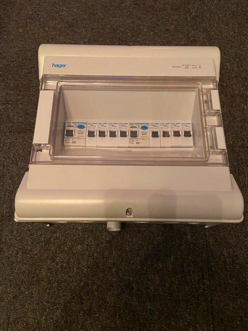 Hager groepenkast - meterkast - 8 groepen - 40a - 1 fase, Hobby en Vrije tijd, Elektronica-componenten, Zo goed als nieuw, Ophalen of Verzenden