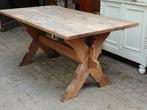 Antieke massief eikenhouten kloostertafel,tuintafel., Antiek en Kunst, Antiek | Meubels | Tafels, Ophalen