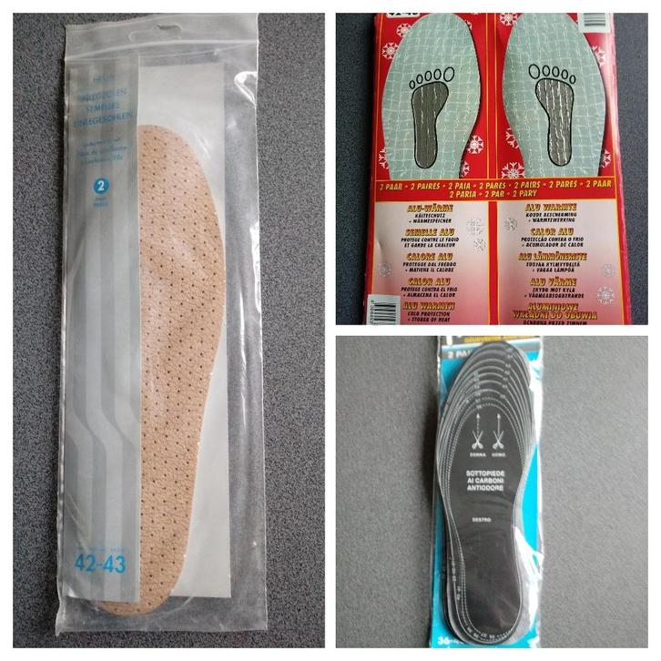 Inlegzolen - 3 types (nieuw), Kleding | Heren, Schoenen, Nieuw, Zwart, Ophalen