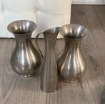 2 tinnen vaasjes, Ophalen of Verzenden