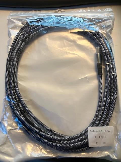 Linkkabel Oculus Quest 2, Spelcomputers en Games, Virtual Reality, Nieuw, Overige platformen, VR-bril, Ophalen of Verzenden