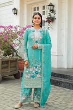 Mumtaz Sharara/Gharara Blauw, Ophalen of Verzenden, Nieuw, Maat 36 (S)