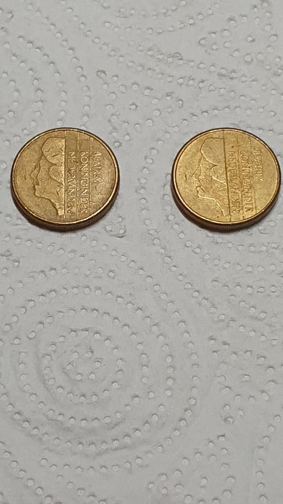 2x Nederlandse 5 Gulden Munt 1988-1989, Ophalen of Verzenden, Koningin Beatrix, 5 gulden, Losse munt