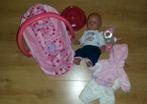 BABY BORN MET ACCESOIRES, Kinderen en Baby's, Speelgoed | Poppen, Ophalen of Verzenden, Zo goed als nieuw, Babypop