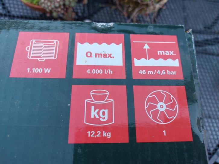 Electrische waterpomp Metabo 2024, Tuin en Terras, Overige Tuin en Terras, Zo goed als nieuw, Ophalen